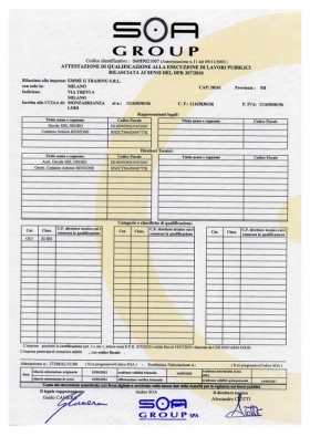 Attestazione SOA OG1 III Bis - Emme G Trading s.r.l.